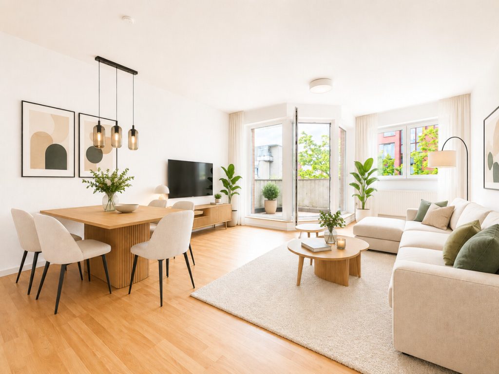 Wohnzimmer visualisiert
